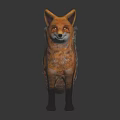 Modern fox Firefox 3d model