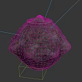 Ancient Textured Weapon with Polygonal Shape Protruding Base and Rustic Metal Surface