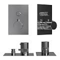 Sleek Contemporary Faucet Design With Chrome Control Knob Spout And Base Components