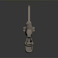 Pipe pliers vise bench vise wrench tool hardware tool processing tool furniture 3d model