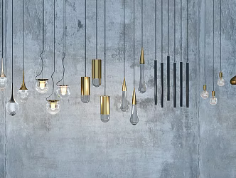 Modern chandelier 3d model