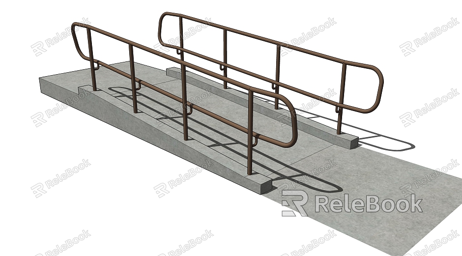 Style Accessible Ramp Stair Railing model