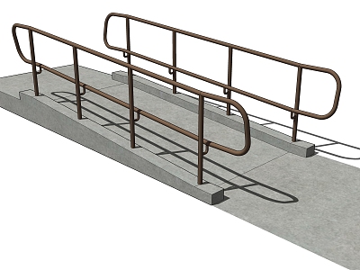 Style Accessible Ramp Stair Railing model