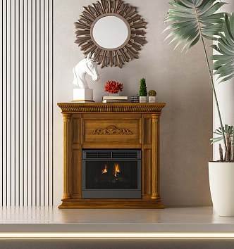 American Fireplace 3d model