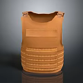 Brown Tactical Vest with Multiple Front Compartments and Adjustable Shoulder Straps