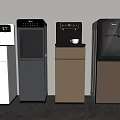 Modern Standing Water Dispensers in White Silver Beige Brown for Home Office Use
