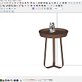 Modern Simple Side Table 3d model
