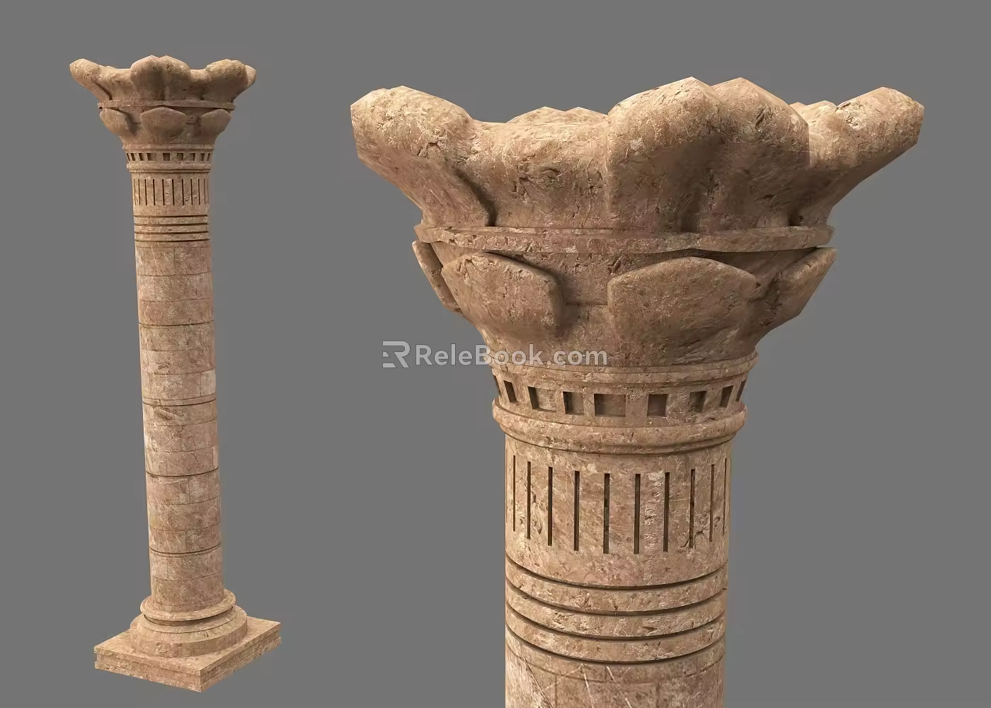 Ancient Egyptian Columns Loess Columns Stone Columns Dorik Columns Roman Columns Stone Columns Metal Columns Broken Roman Columns Ioni Columns Corinthian Columns 3d model