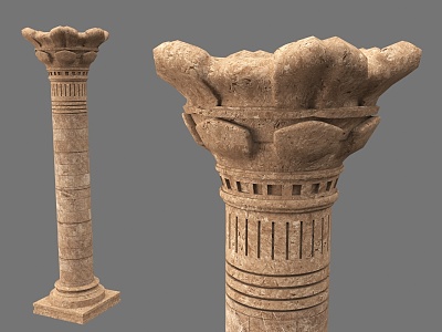 Ancient Egyptian Columns Loess Columns Stone Columns Dorik Columns Roman Columns Stone Columns Metal Columns Broken Roman Columns Ioni Columns Corinthian Columns model