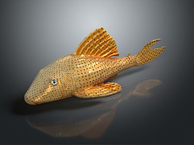 Modern Catfish Freshwater Fish 3d model