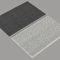 Stylish Square Rugs in Dark and Light Gray with Textured Surface for Home Decor