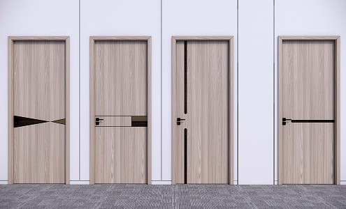 Modern swing door 3d model