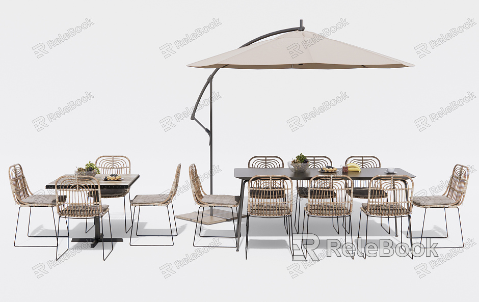 Modern Outdoor Table and Chair Outdoor Leisure Table and Chair model