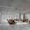 Modern Public Office Area Open Office Open Office Rest Waiting Sofa Office Area Rest Chair 3d model