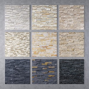 Culture Stone Wall Culture Stone Outdoor Wall 3d model