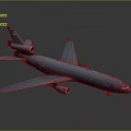 Gray Military Transport Aircraft 3D Rendering With Twin Engines And Tail Emblem
