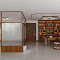 Traditional Chinese SPA Sauna Room With Wooden Decor Green Plants And Tea Sets