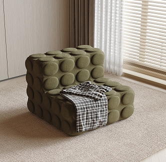 Sofa stool leisure chair single sofa 3d model