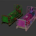 Industrial Machinery Equipment With Rustic And Modern Design Elements