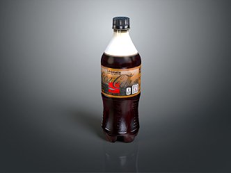 Modern Coca-Cola Carbonated Beverage Canned Beverage Bottle Beverage Can Fruit Juice 3d model