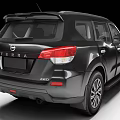 Black Nissan SUV With Sleek Exterior Design And Front Grille Features