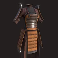 Traditional Samurai Armor Classic Design With Metal Plates And Leather Straps