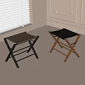 Modern Folding Stool Mazar Stool 3d model