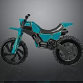 Turquoise Off Road Motorcycle With Modern Design And Black Accent Wheels