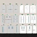 Assorted Fire Safety Doors And Emergency Exit Equipment Collection 3d model