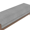 Modern Gray Fabric Sofa With Wooden Frame For Living Room Decor