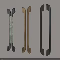 Sleek Modern Cabinet Handles With Black Gold And Marble Inlay Designs For Home Decor