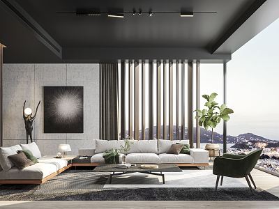 modern living room model