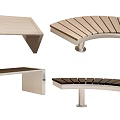 Modern Outdoor Chairs With Wooden Slats And Metal Frames In Straight Curved Designs