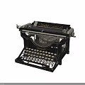 Vintage Underwood Typewriter with Retro Design and Metal Keys for Home Use