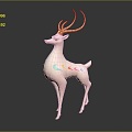 Modern Cartoon Deer Deer Animation Deer 3d model