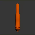 3D Designed Game Movie Character Orange Fox Standing On Dark Background With Reflection