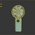 Light Blue Portable Handheld Electric Fan For Personal Cooling And Travel Use