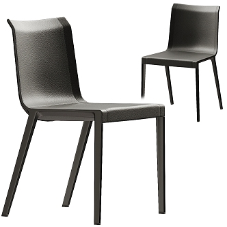 Modern BeBItalia Charlotte Dining Chair 3d model