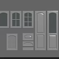 Different Styles Of White Doors And Windows With Glass And Panel Designs