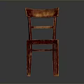Classic Wooden Chair Design With Simple Backrest Sturdy Seat And Durable Legs