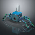 Robot Spider Robot Mecha Spider Science Fiction Spider Mechanical Spider Battery Spider Tower Defense 3d model