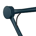 Sleek Modern Black Desk Lamp With Adjustable Metal Arm Stable Base For Reading Work 3d model
