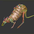 mechanical kangaroo machine kangaroo mech kangaroo sci-fi kangaroo cyberpunk kangaroo 3d model