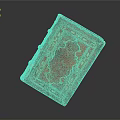 Classic Red Decorative Book With Intricate Golden Patterns And Elegant Ornaments