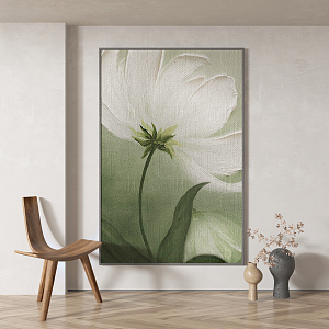 Modern Plant Painting Abstract Decorative Painting 3d model