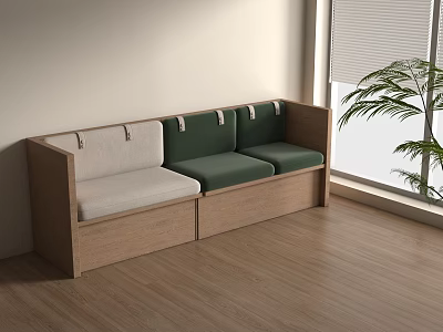 Modern Card Seat Sofa Curved Card Seat Casual Sofa Round Card Seat Sofa 3d model