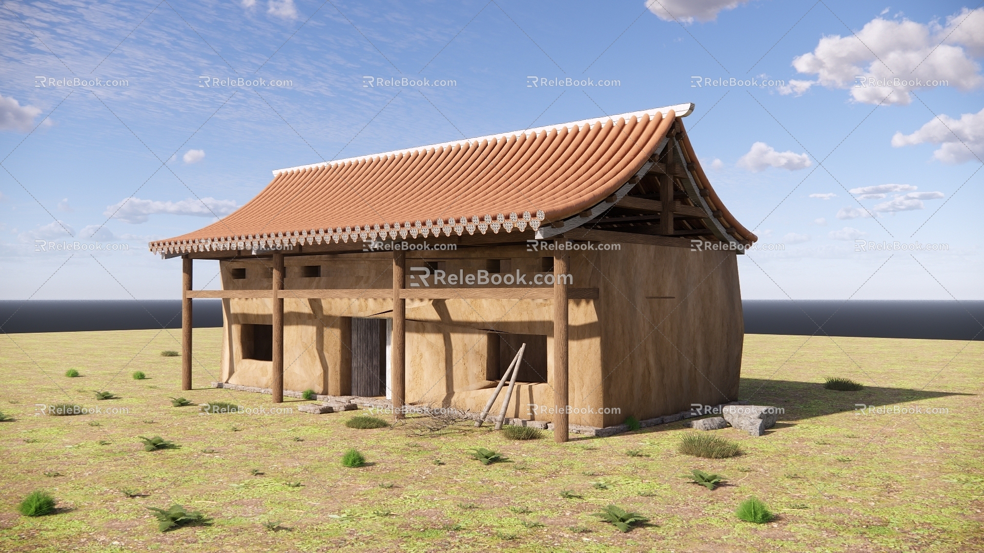 Chinese-style Folk House Ancient Folk House 3d model