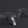 Modern Coffee Table With Glass Top And Metal Frame Modern Design Styles