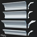 White Decorative Architectural Moldings For Interior Wall And Ceiling Trim
