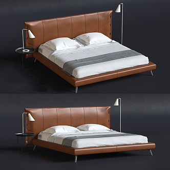 Double bed 3d model